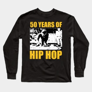 50 Years of Hip Hop - The DJ Controls Everything Long Sleeve T-Shirt